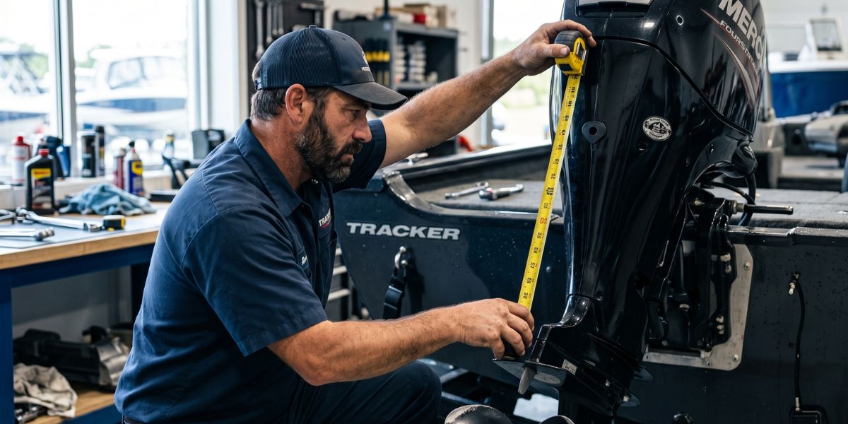 how do you measure shaft length on an outboard motor