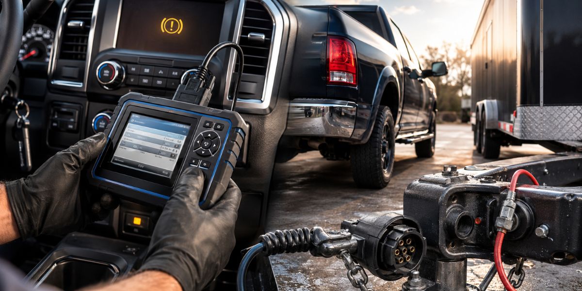 how to reset service trailer brake system