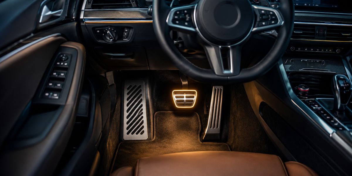 what side is the brake on in a car