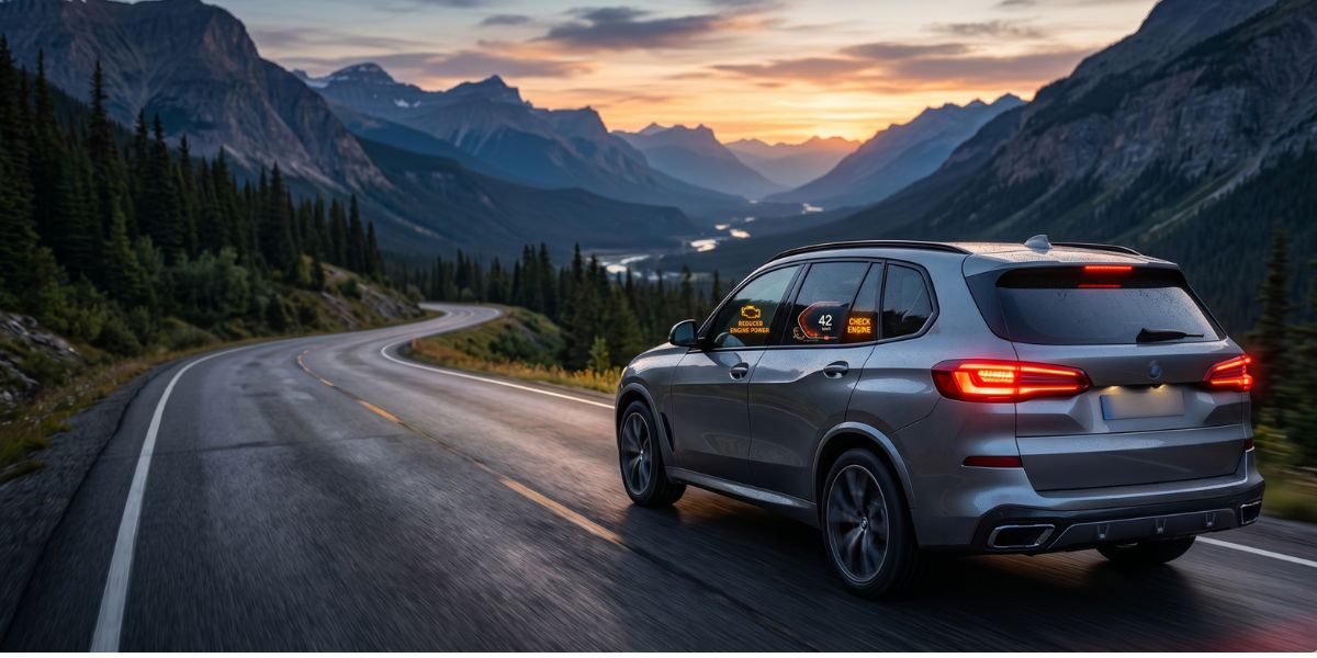 how far can i drive with reduced engine power