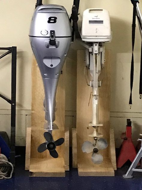 how to build an outboard motor stand