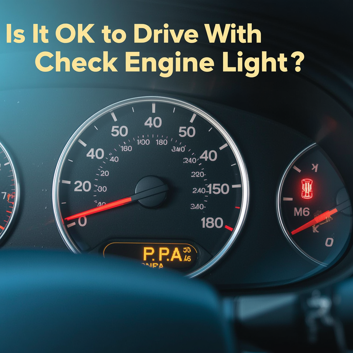 is it ok to drive with check engine light on